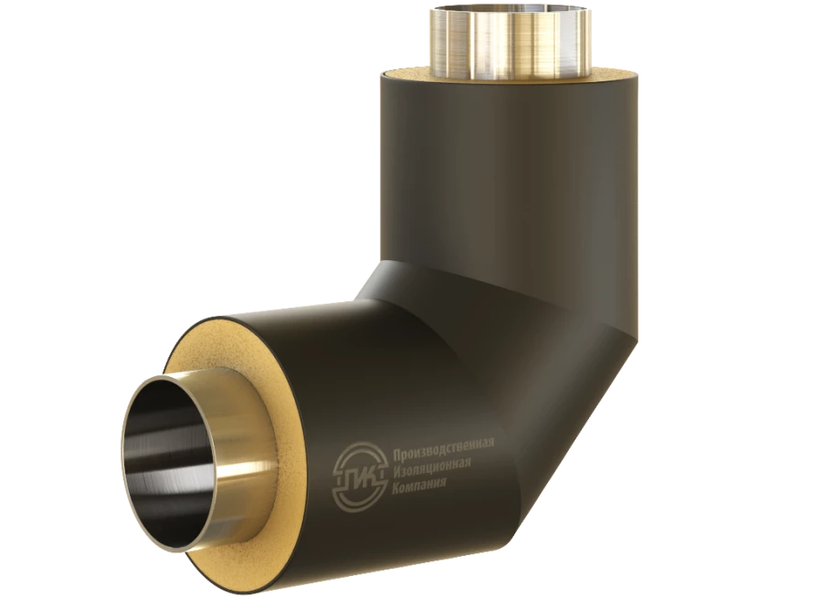 Fittings in thermal insulation made of polyurethane foam with protective sheath made of PE according to GOST 30732.