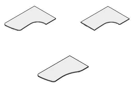 Ergonomic table top. Set of furniture "Gamma"