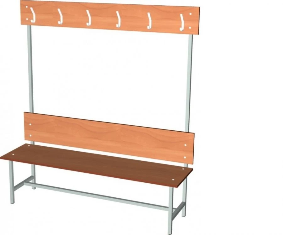 Hanger with bench for sports changing room VL-1