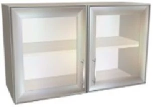 Hinged cupboard with glass KSSHn 01-1