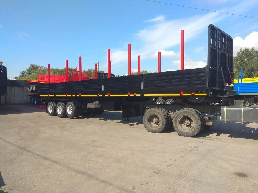 Semitrailer 98134B (loading space design - load-bearing frame, platform, cones, front shield, sides)