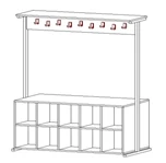 Floor coat rack