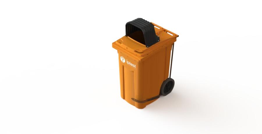 Mobile waste bin 360l Art.28.C82.H (20.806.30.PE; 21.055.30.PE.T)