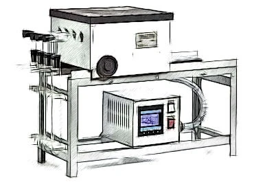 Apparatus for determination of sinterability according to Gray-King.