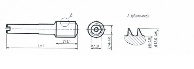 Dynamic titanium alloy screw 105mm