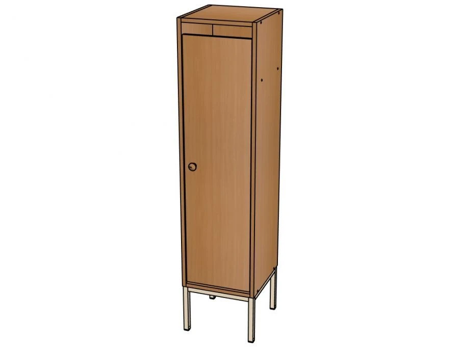 Metal-framed 1-section cupboard SHD02