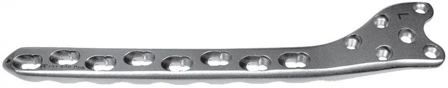 Distal femoral plates RS 5,0, right and left, article number 431.5XX R/L