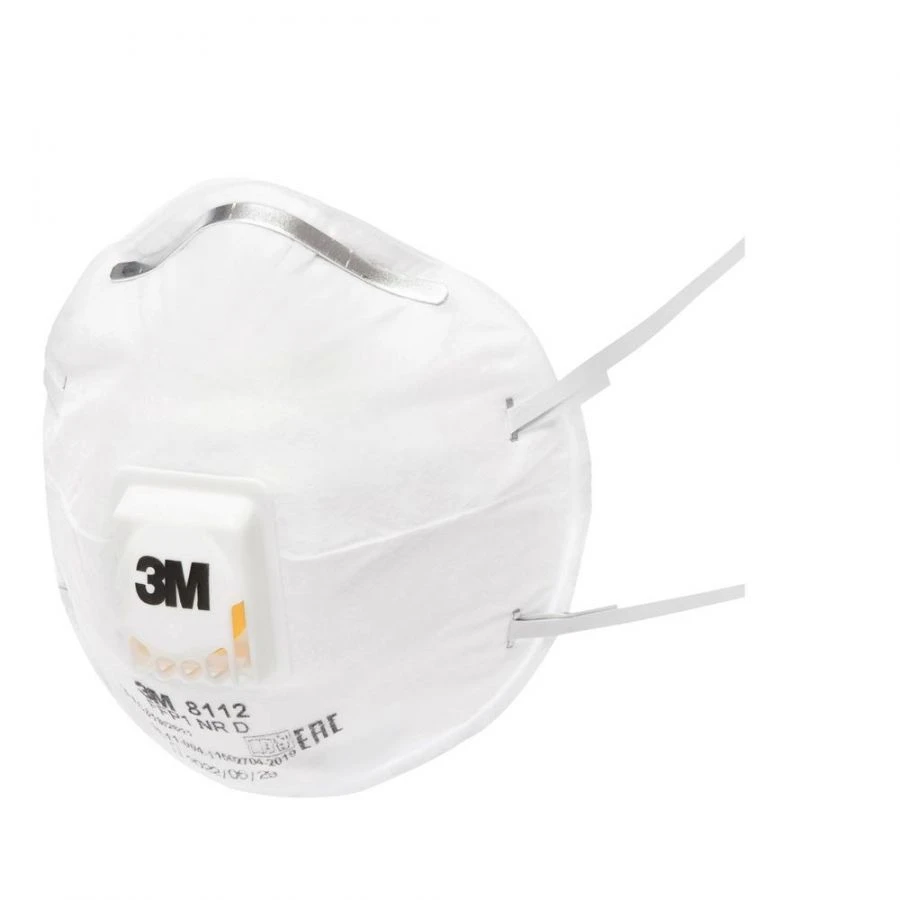Filtering half-mask for protection against aerosols of the "ZM" trade mark, series 8100: model 8112 protection class FFP1 NR D