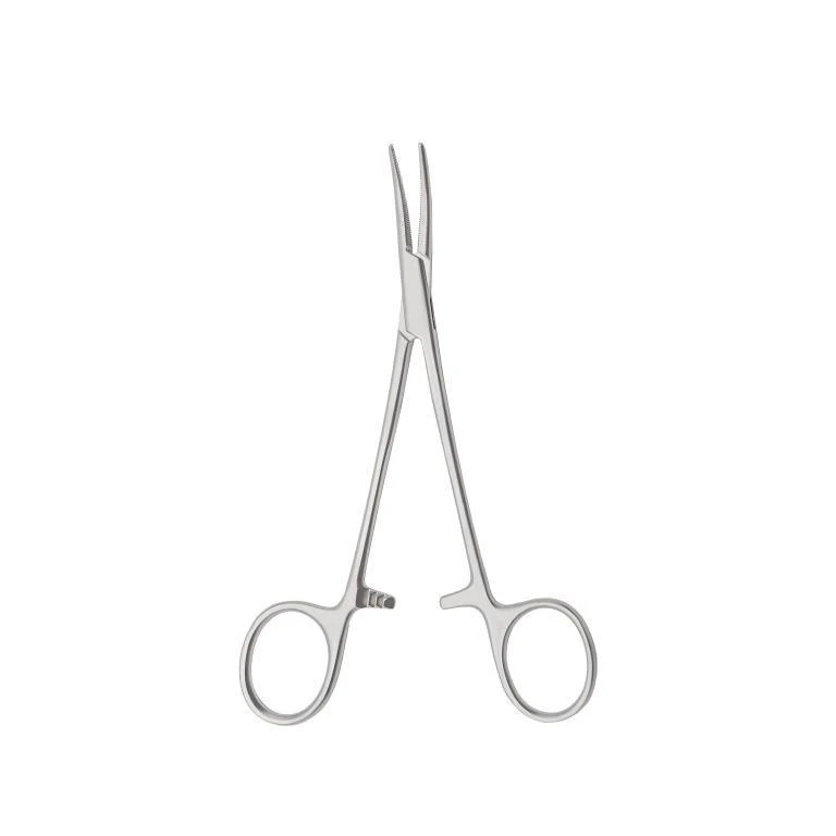 TZ-01-281-15,5 Haemostatic clamp, curved in plane, 155 mm