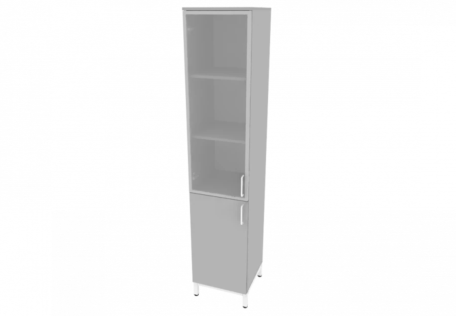 Pencil cabinet on MK (with glass) for storing laboratory equipment 400x420x1950mm (WxHxH)