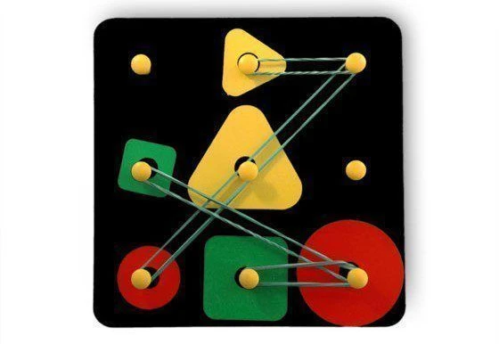 Wooden tablet "Magic board (Small geometric)"