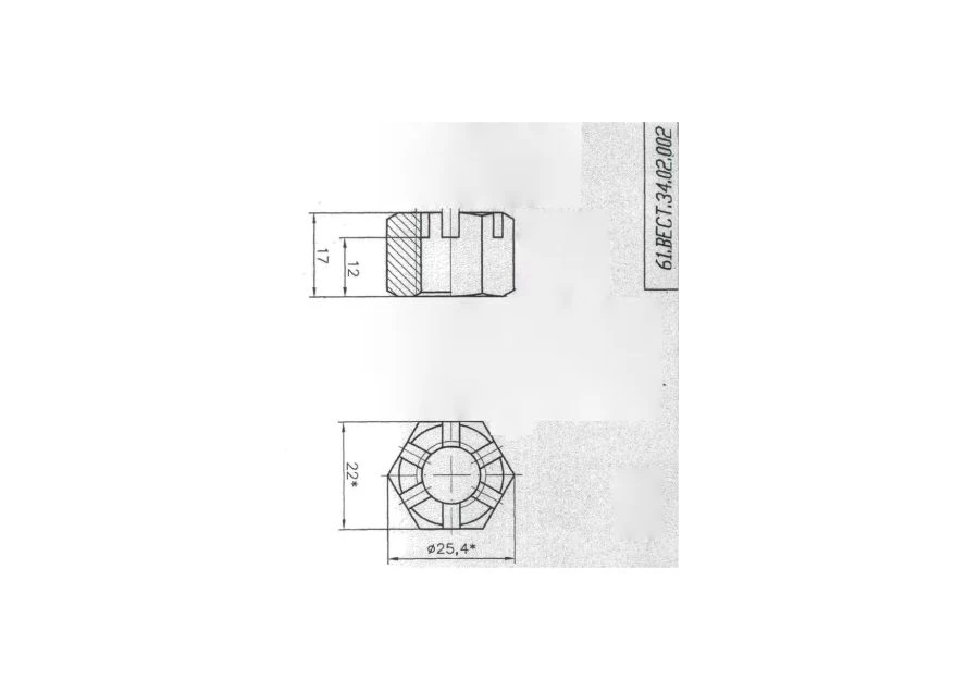 Nut 61.VEST.34.02.002