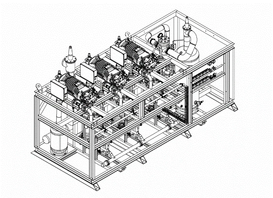 Refrigeration units of I-CU series. Multi-compressor units on the basis of semi-hermetic screw compressors complete with shields