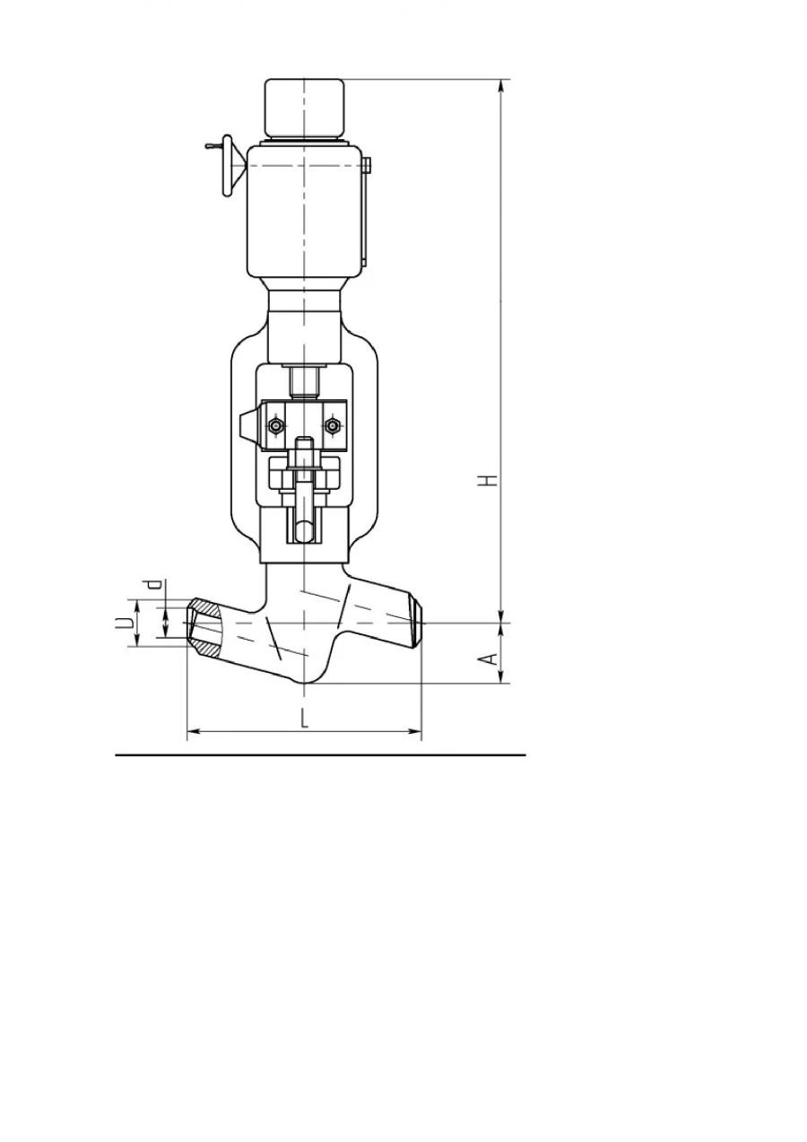 Shut-off valve 999-20-EM DN20/PN25,0