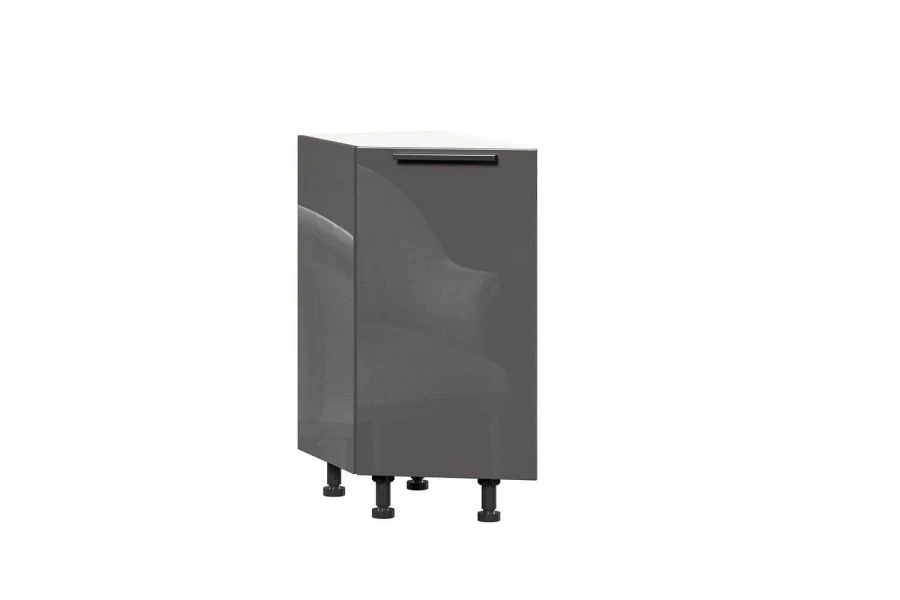Gerda Anthracite LD.279290.000 Front set for kitchen cabinet 350 end (Anthracite gloss )