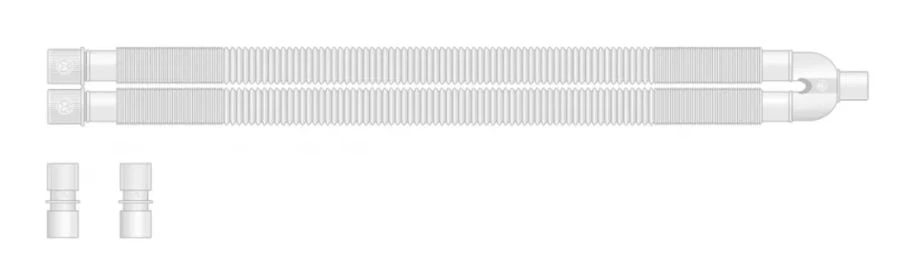 Medical breathing contour of single-use non-sterile according to TU 32.50.21-001-03741033-2021, variant of execution: Complement