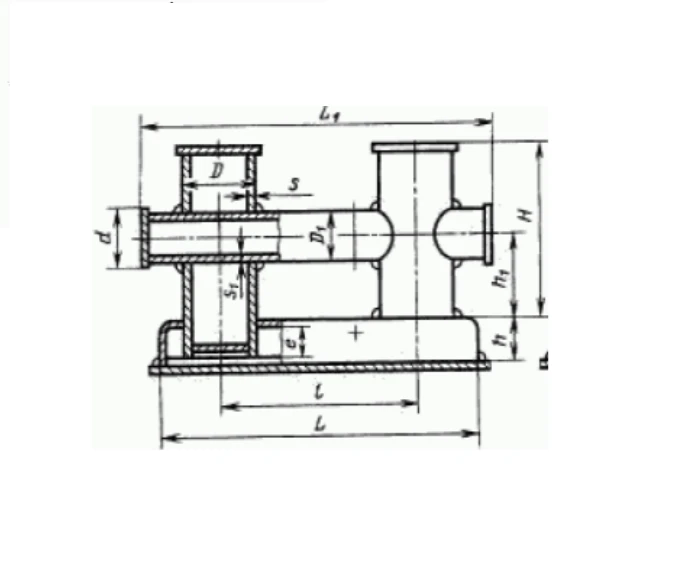 Bollard type - IB (welded double bollard) GOST 11265-73