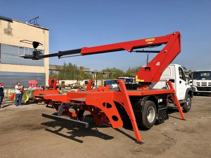 Vehicles of modifications 4389J7 - lifting equipment on GAZ chassis of modifications C41R13, C41R33, C42R33, C41RB3;