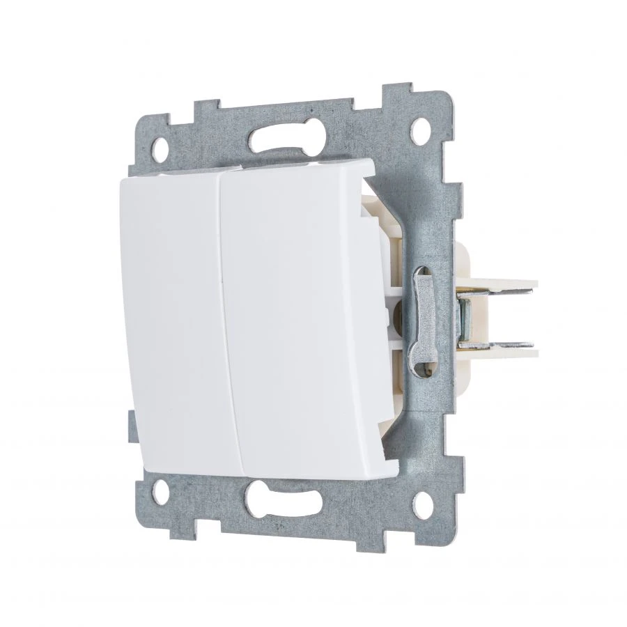"MARIA" Switch mechanism of two-key on/off switch S510-439 "anthracite", colour white. C510-439, colour white