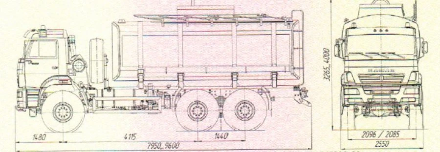 UST 54535Y tanker truck and modifications: 54535Y-01, 54535Y-02, 54535Y-03, 54535Y-04
