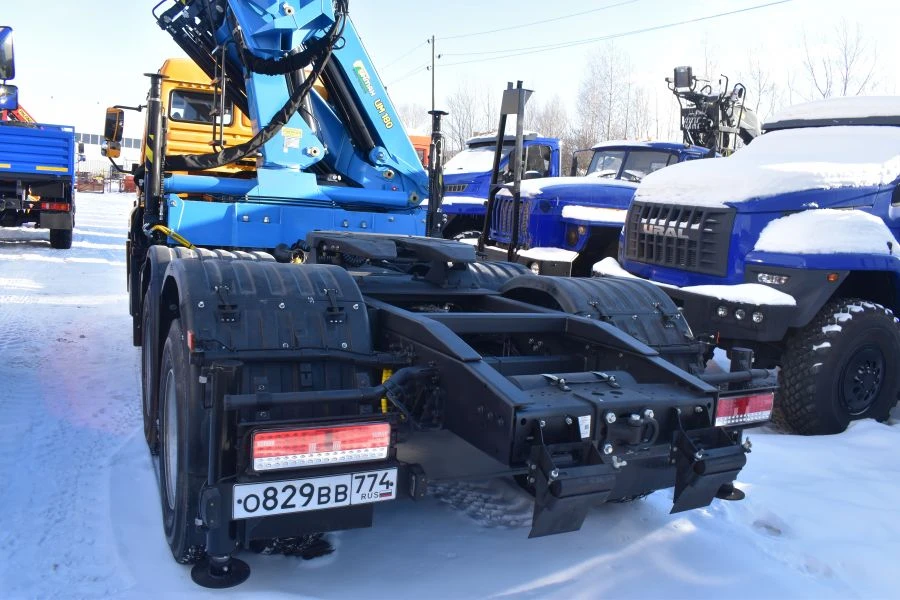 Special tractor-tractor truck with CMU produced by INMAN JSC on URAL 7470-01 chassis. Make GIRD. Type 5849AS. Modification 5849A