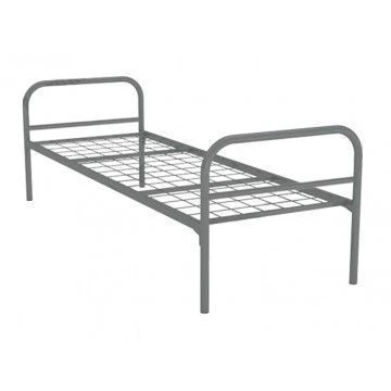 Single metal bed "Bashkir Furniture Factory" brand