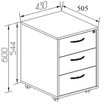 Swinging cabinet