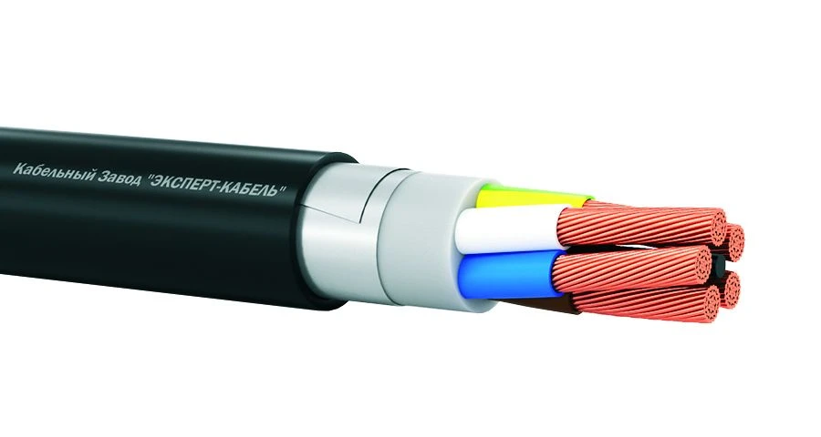 Power cables for voltage from 0,66 to 1 kV with insulation and sheathing made of PVC and polymer composition not containing halo
