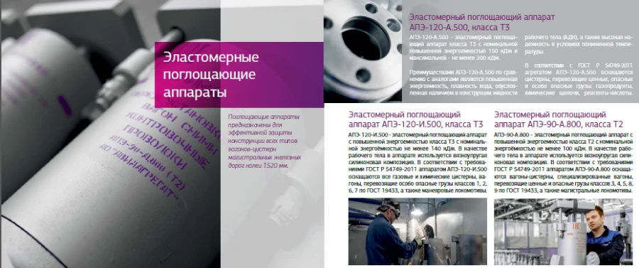 Elastomeric absorbing apparatus APE-120-I.500, class T3