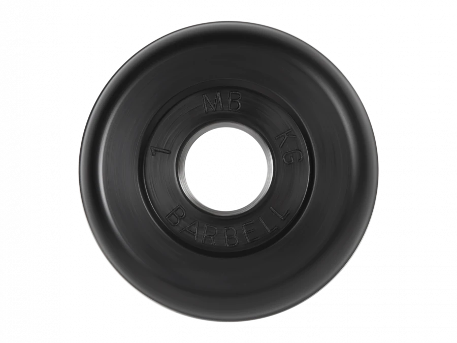 MB-PltB26-1 Rubber disc "Standard", black, 26 mm, 1 kg