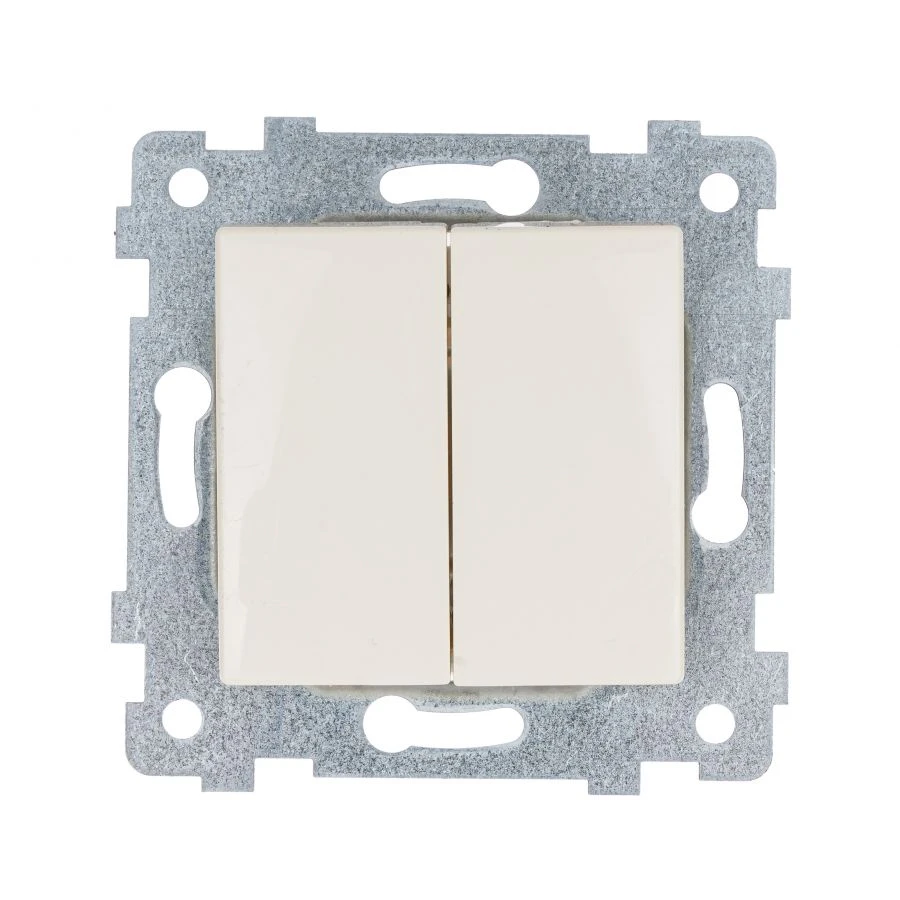 "MARIA" Flush-mounted two-key switch mechanism C510-439, colour "ivory"