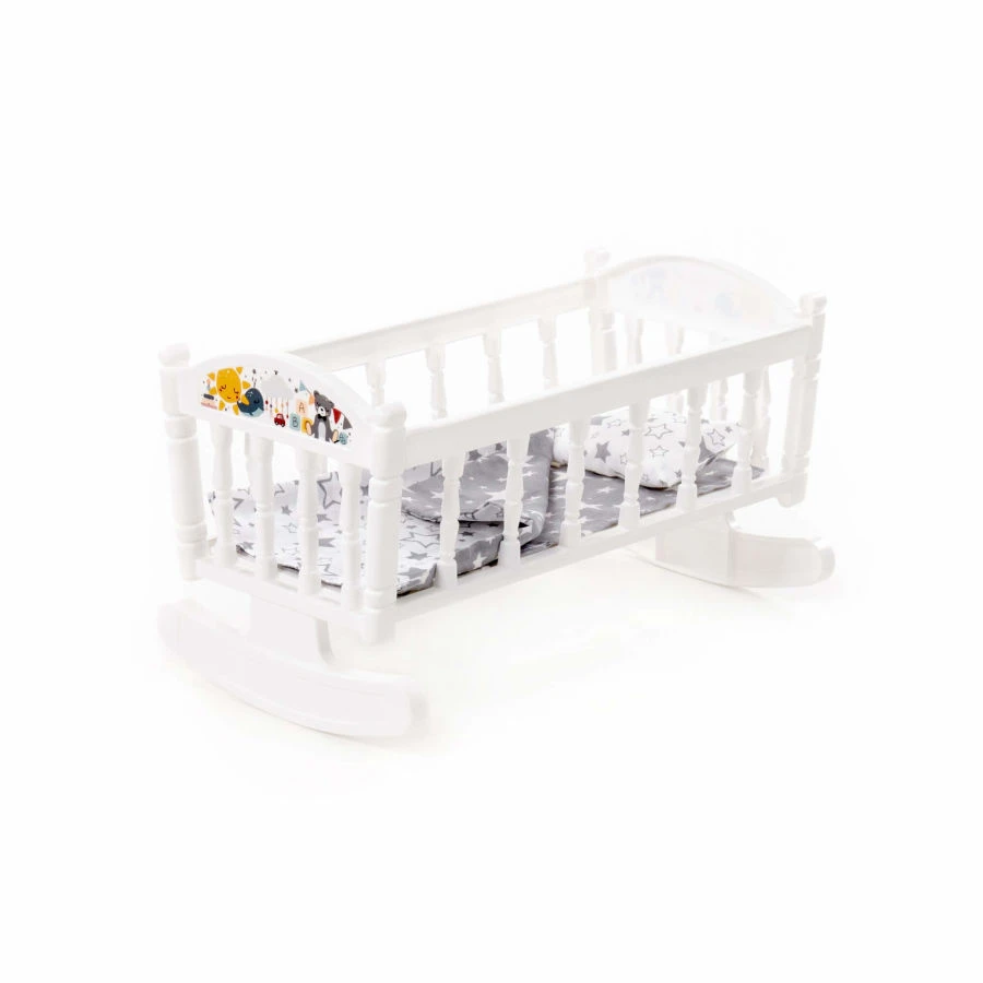 Assembled Rocking Crib for Dolls No. 4 (8 elements) (in a bag), Article No. 54446