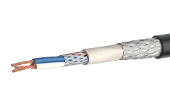 Shipboard cable of SPSEVEVENG(A)-LS grade with cross-linked polyethylene insulation, with individual screen on the core, in poly