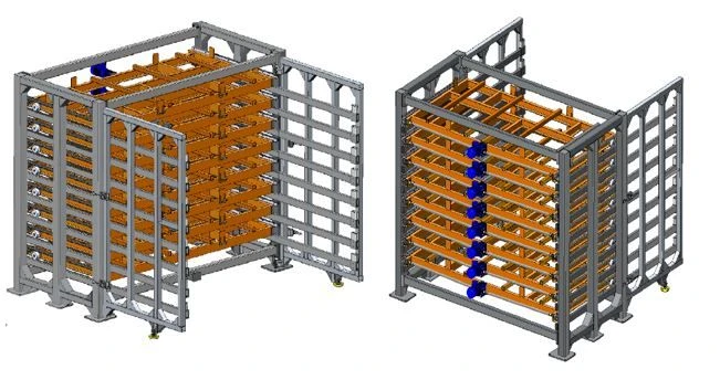 Mechanised rack "Drover" with electric drives
