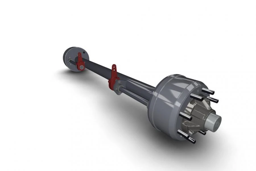 Automotive trailer/semi-trailer ACM brake axle