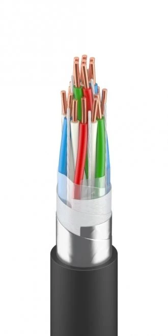Cable for signalling and interlocking with polyethylene insulation, with water-blocking materials, in plastic sheath, grade
