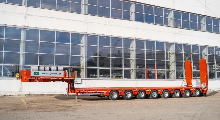 Semitrailer Tverstroymash 993981 modification 0023 variant - with gooseneck entry
