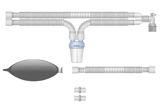 Respiratory devices for joint use with anaesthetic and resuscitation equipment, version: p