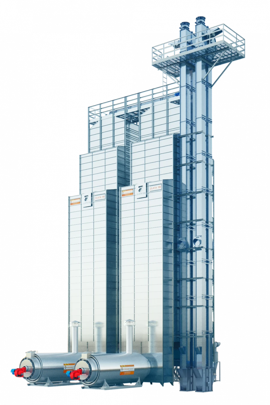 Zlata type Zlata 100 modular shaft grain dryer (direct heating, gas)
