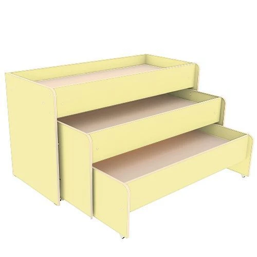 Three-drawer pull-out children's bed