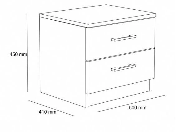 Nightstand model "Belle"