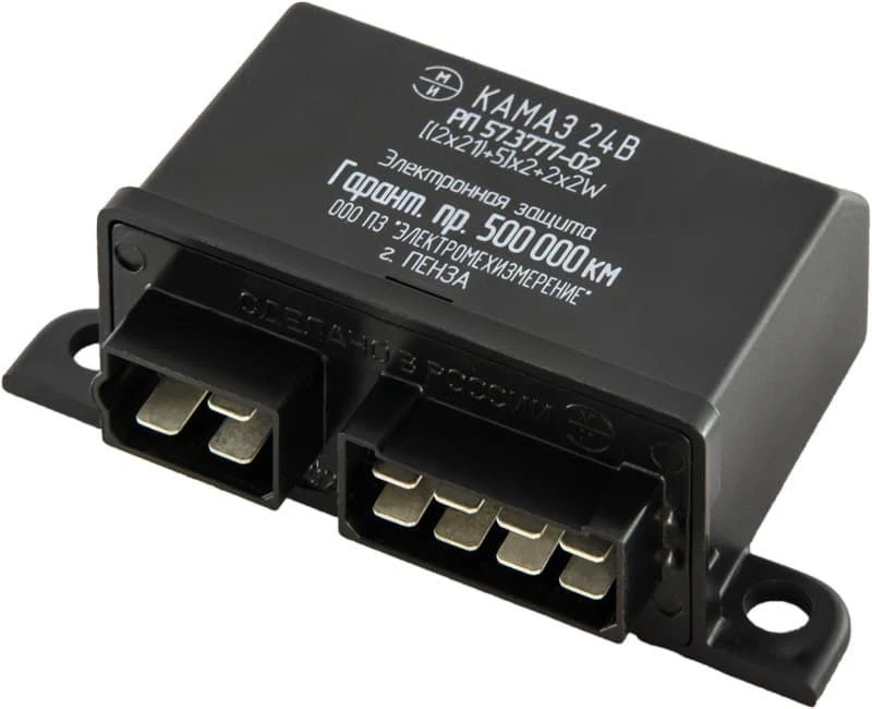 Direction indicator and emergency signalling current interrupter relay with short-circuit protection 57.3777-02