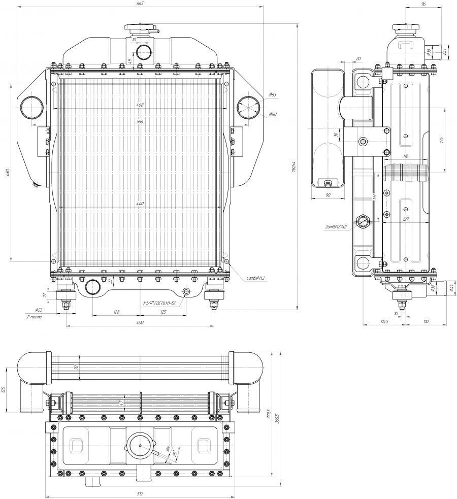 Block of radiators BR-80MS2.1301.000