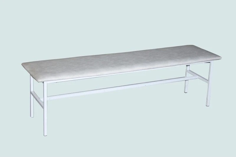 Metal-framed bench of "Edelwood" trade mark