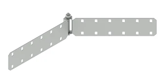Hinged horizontal external connector of self-supporting cable ducts SLHHKKTI 000, with overall dimensions from 80 mm to 155 mm,
