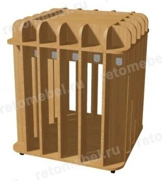 Floor towel rail on wheels for 20 places