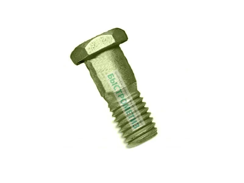 Bolts with reduced hexagonal head with rod diameter tolerance field p6 and short threaded part OST 1 31138-80