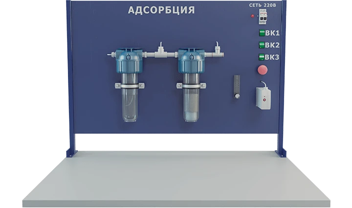 Laboratory unit for the study of adsorption process (PAHP-IPAD)