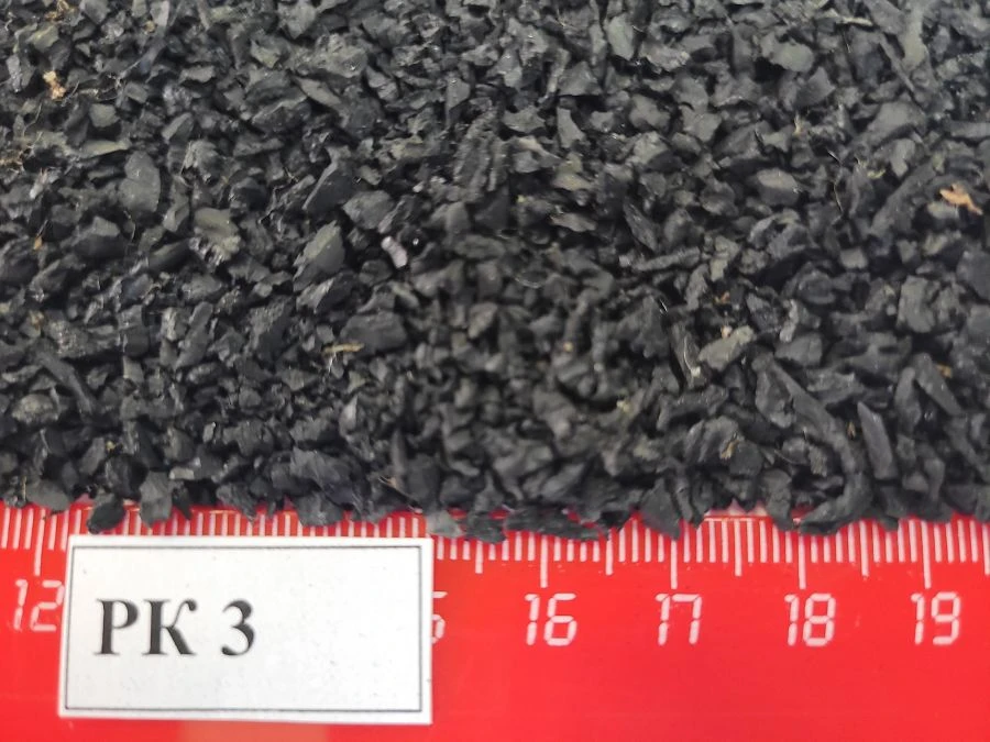 Rubber Crumb from Recycled Material - Various Fractions