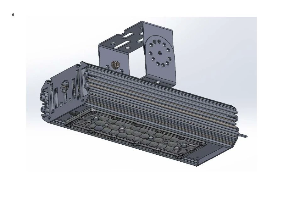 LED luminaire "Industrial Design MTM IoT" series CUBIC 60 One module Mounting UZK 42mm HOMUT 59w, 9 450 Lm, 160